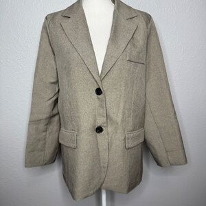 Grace & Chili‎ Large Long sleeve 2 Button Blazer -cp